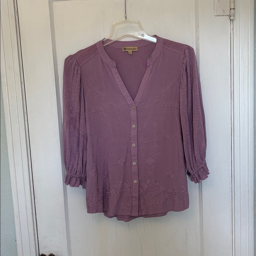 Democracy Lavender Top